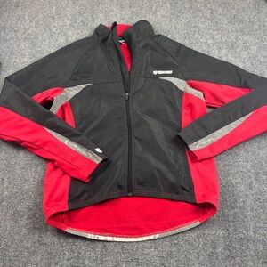 PEARL IZUMI Red/Black w/Reflective Accents Soft Shell fleece lined jacket -Large